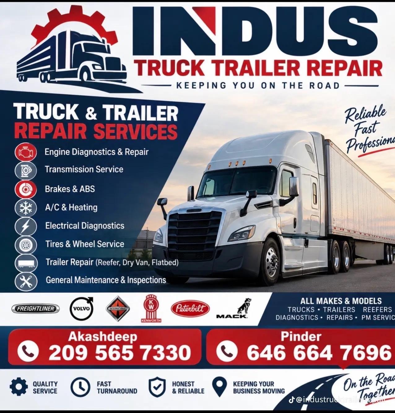 INDUS Truck Trailer Repair services